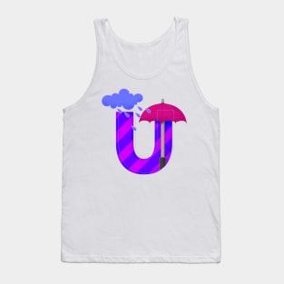 Letter U Aesthetic Tank Top